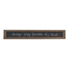 Wood Sign "Humble & Kind" with Distressed Finish