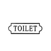 Toilet Sign Enamelware Metal
