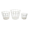 Metal Buckets S/3 with Antique Finish