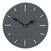 Metal Wall Clock Gray with Clean Gloss Finish