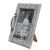 Handled Distressed Wood Photo Frame Picture