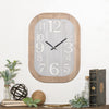 Oval Wood Clock 24"