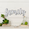 Metal Word "Family" with Gloss Finish