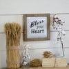Bless your Heart" Wood Metal Sign