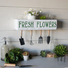 Metal Shelf "Fresh Flowers" with Antique Finish