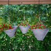 Metal Planters S/3 with Antique Finish