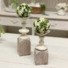 2 Tone Candle Holders Set of 2