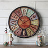 23" Clock with Distressed Finish