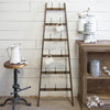 Wood Display Ladder with Distressed Finish