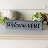 Welcome Home" Gray Resin Sign