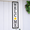 Metal Sign "Welcome" with Gloss Finish