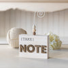 Note" Natural Wood Photo Holder Table Marker