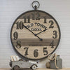 Old Town Wall Clock Metal Wood 35"