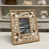 Flower Pattern 4x6 Wood Picture Frame