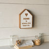 Home" White Wood Tabletop Decor